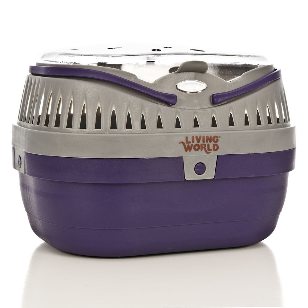 Living World 60887 Pet Carrier, Purple/Grey, Small