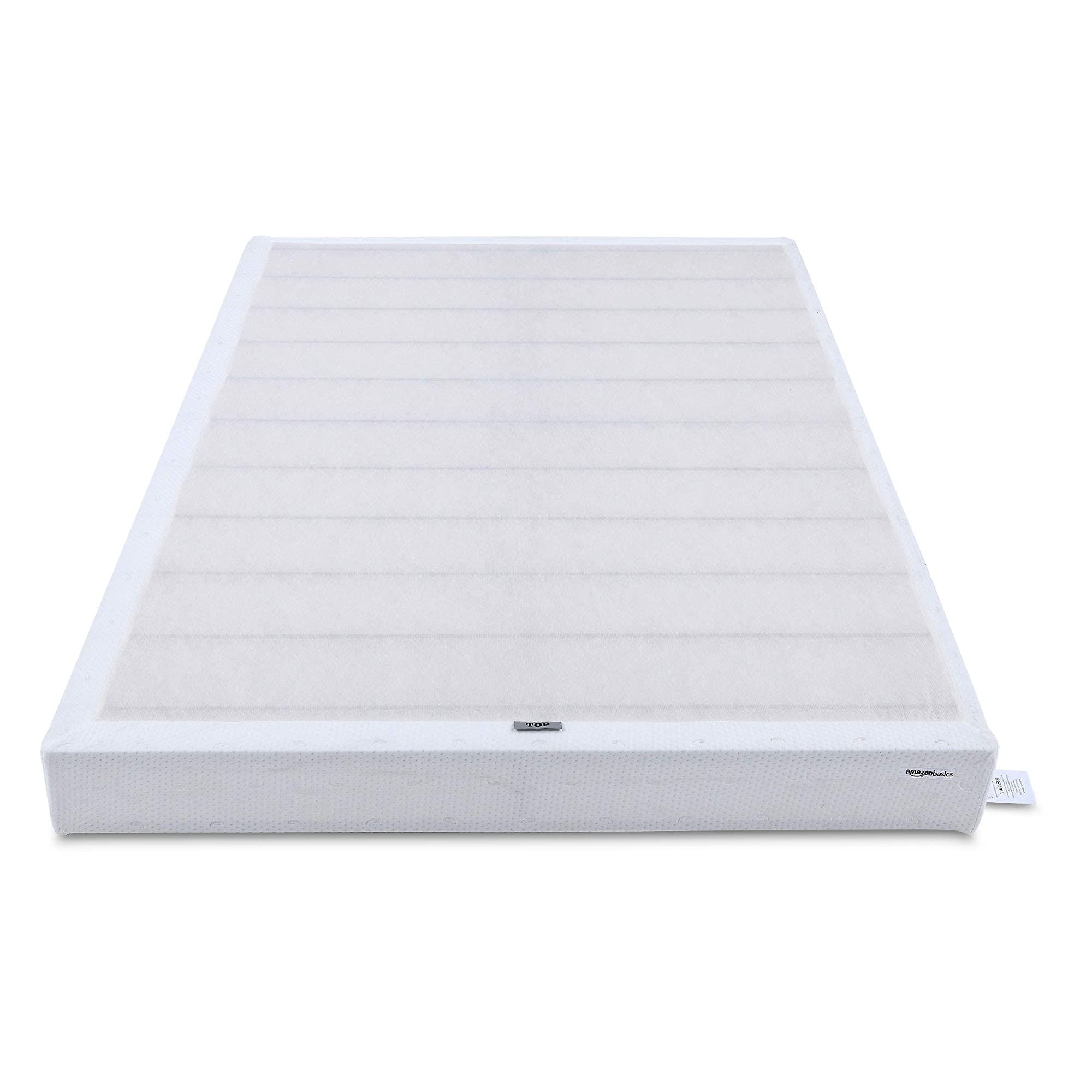 Amazon Basics Smart Box Spring Bed Base, 9-Inch Height Mattress Foundation, Tool