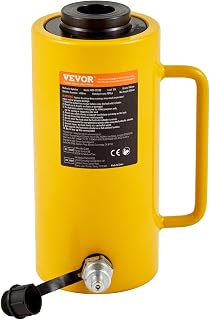 Vevor Hydraulic Cylinder Jack 30Ton, Hollow Ram Hydraulic Cylinder 4Inch, Stroke Single Acting Hydraulic Cylinder, w/Quick Connector Portable Hydraulic Hollow Jack Industrial Lifting Jack Ram