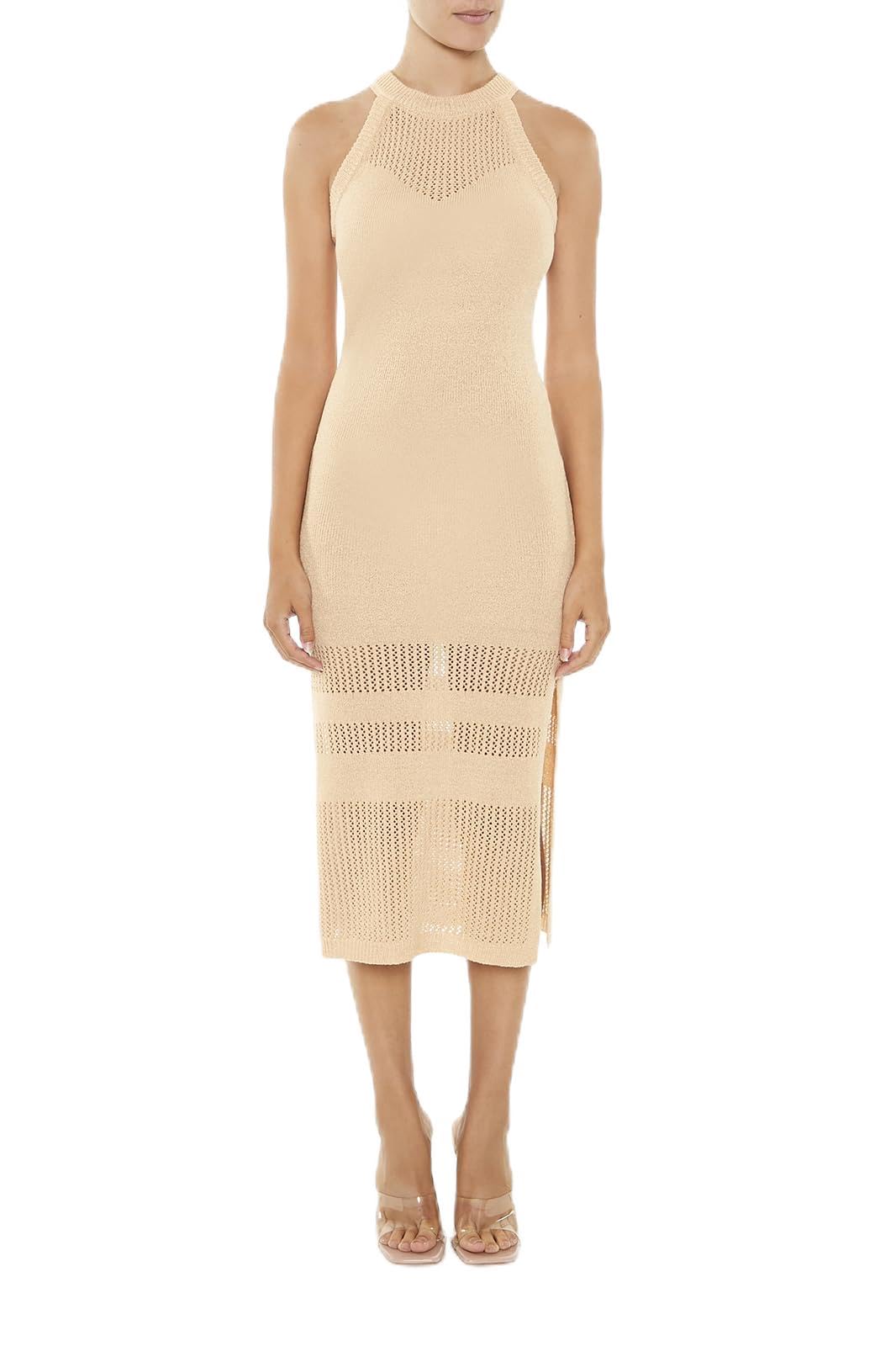 Forever 21 Women's Crochet Sweater Midi Dress