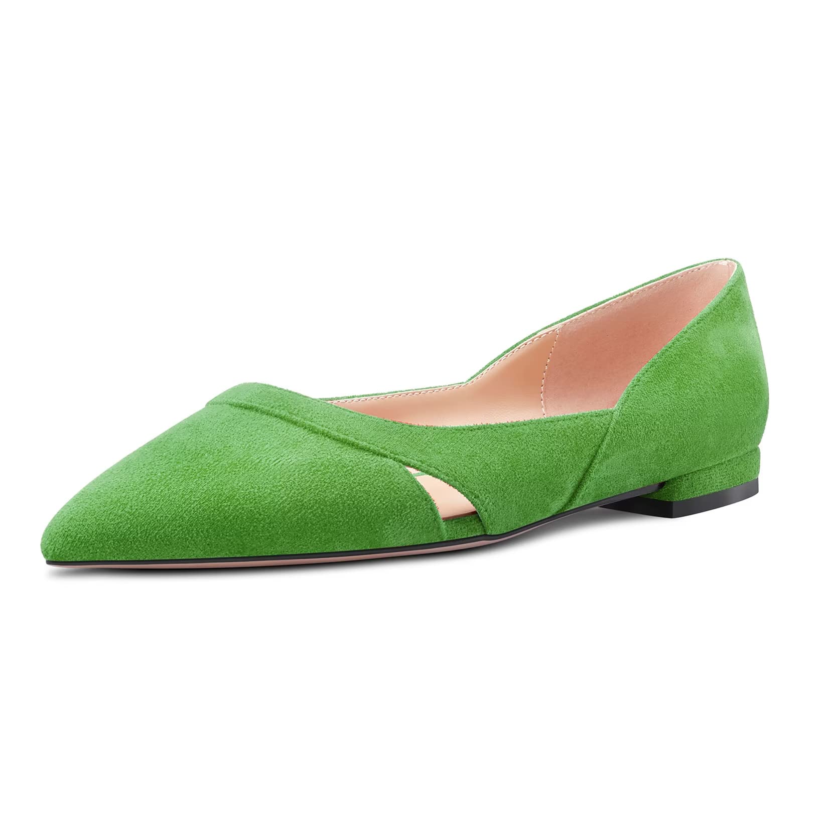 Castamere Women's Low Heel Heel Pointed Toe Slip-On Pumps Wedding Classic 1 CM H