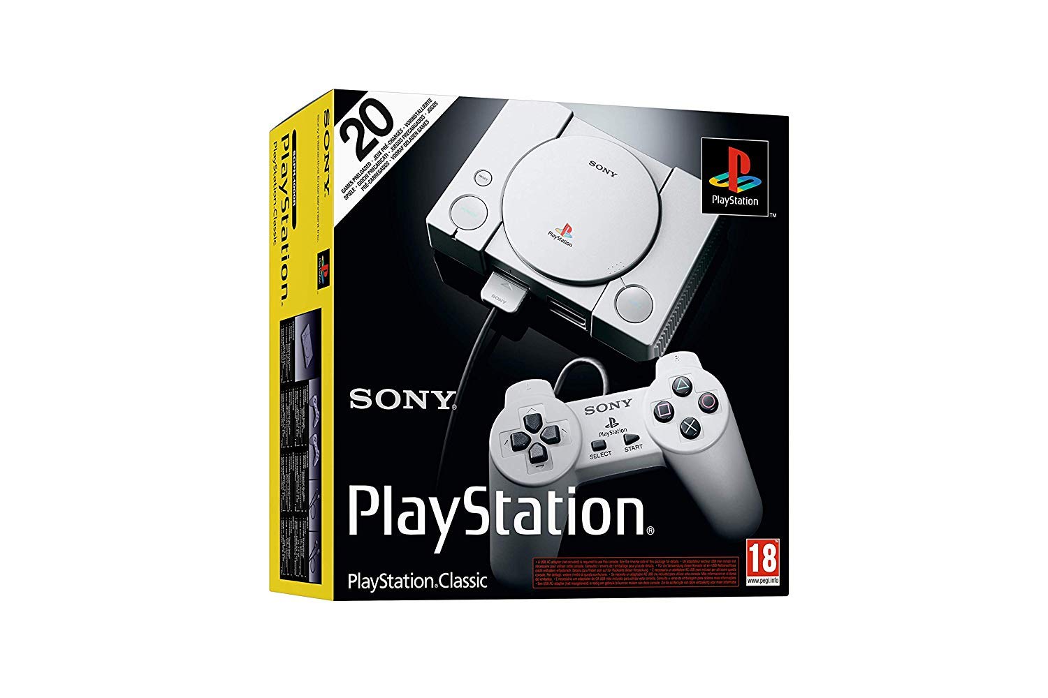Sony Playstation Classic Console with 20 Playstation Games Pre-Installed Holiday