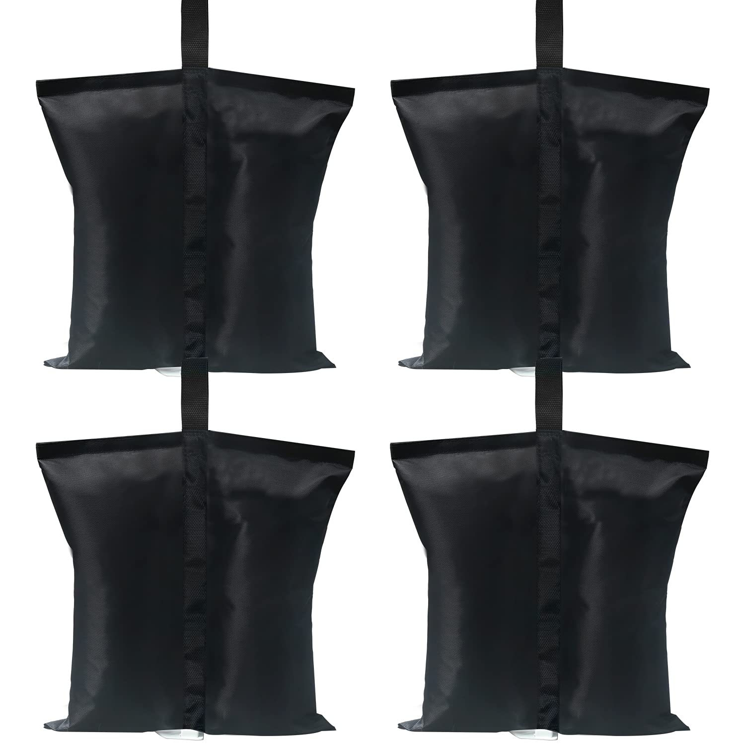 ABCCANOPY Canopy Weights 120 LBS Tent Sand Bags,4-Pack Black(No Sand)