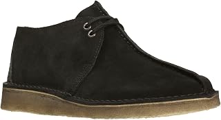 Clarks Men's Desert Trek Shoe, Black Suede, 11 Medium US