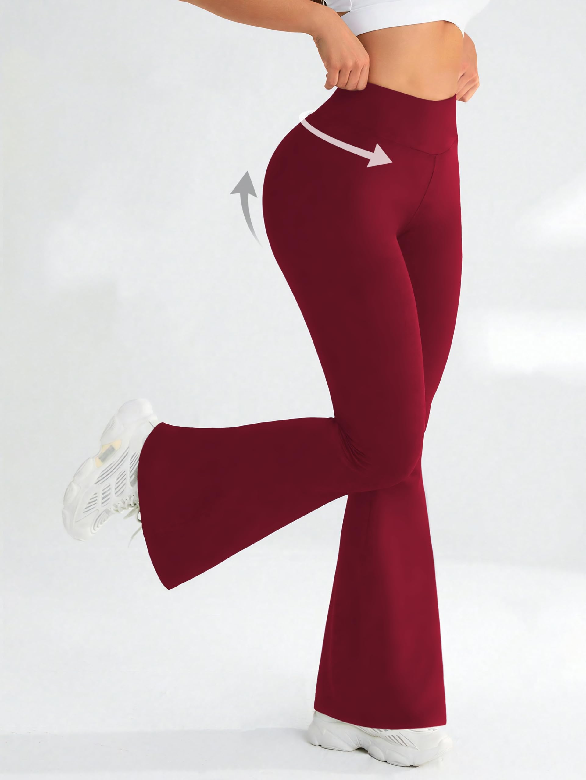 Women Yoga Pants Bootcut Flare Flare Leggings Flare Bell Bottom Leggings High Wa
