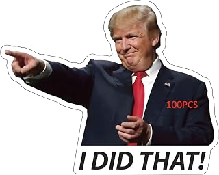 100 Trump I Did that Stickers Gas Pump Stickers Decal, Anti Trump Stickers, Fuck Trump Stickers, My Tariff Did that Sticker, Donald Trump Merchandise