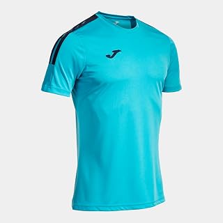 Joma Men's Short Sleeve Sports T-Shirt XS to 4XL Elastic Breathable for Running, Fitness and Training, Olympiada