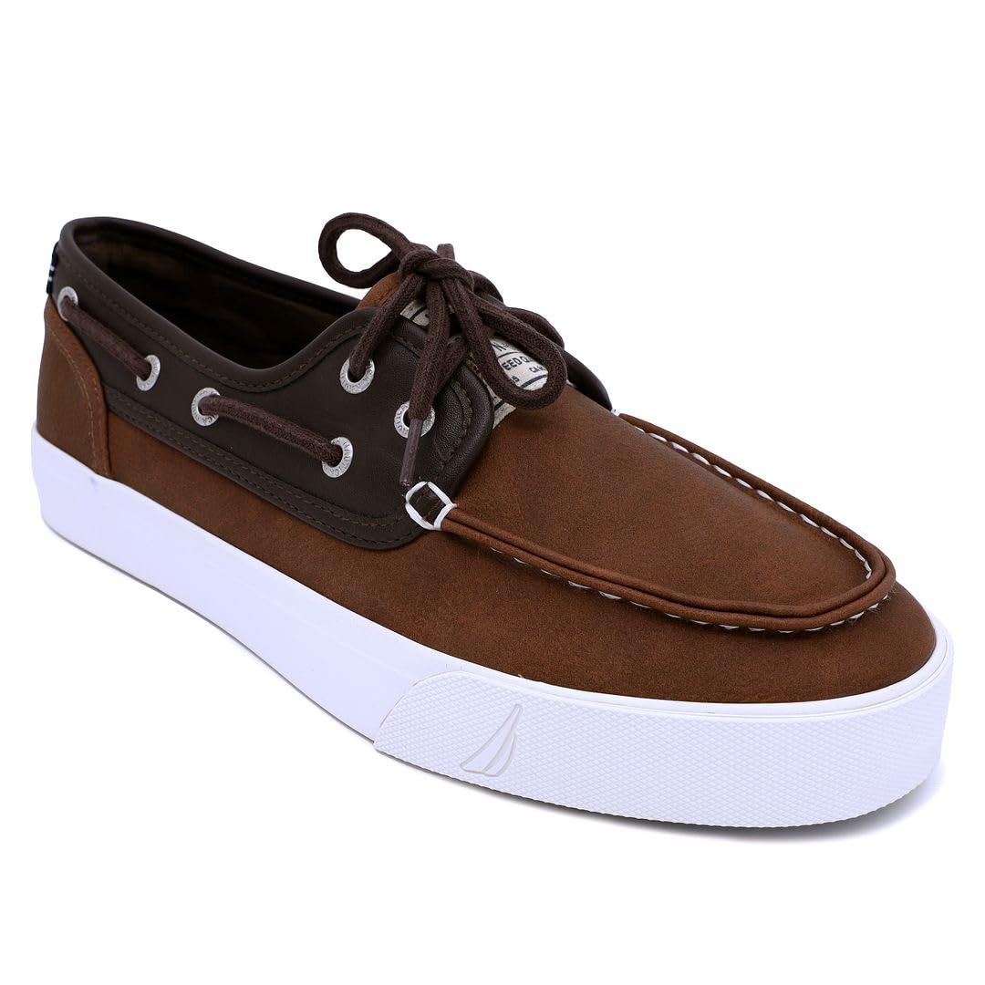 Nautica Men's Low-Top Fashion Sneakers - Lace-Up Trainers for Stylish Basketball