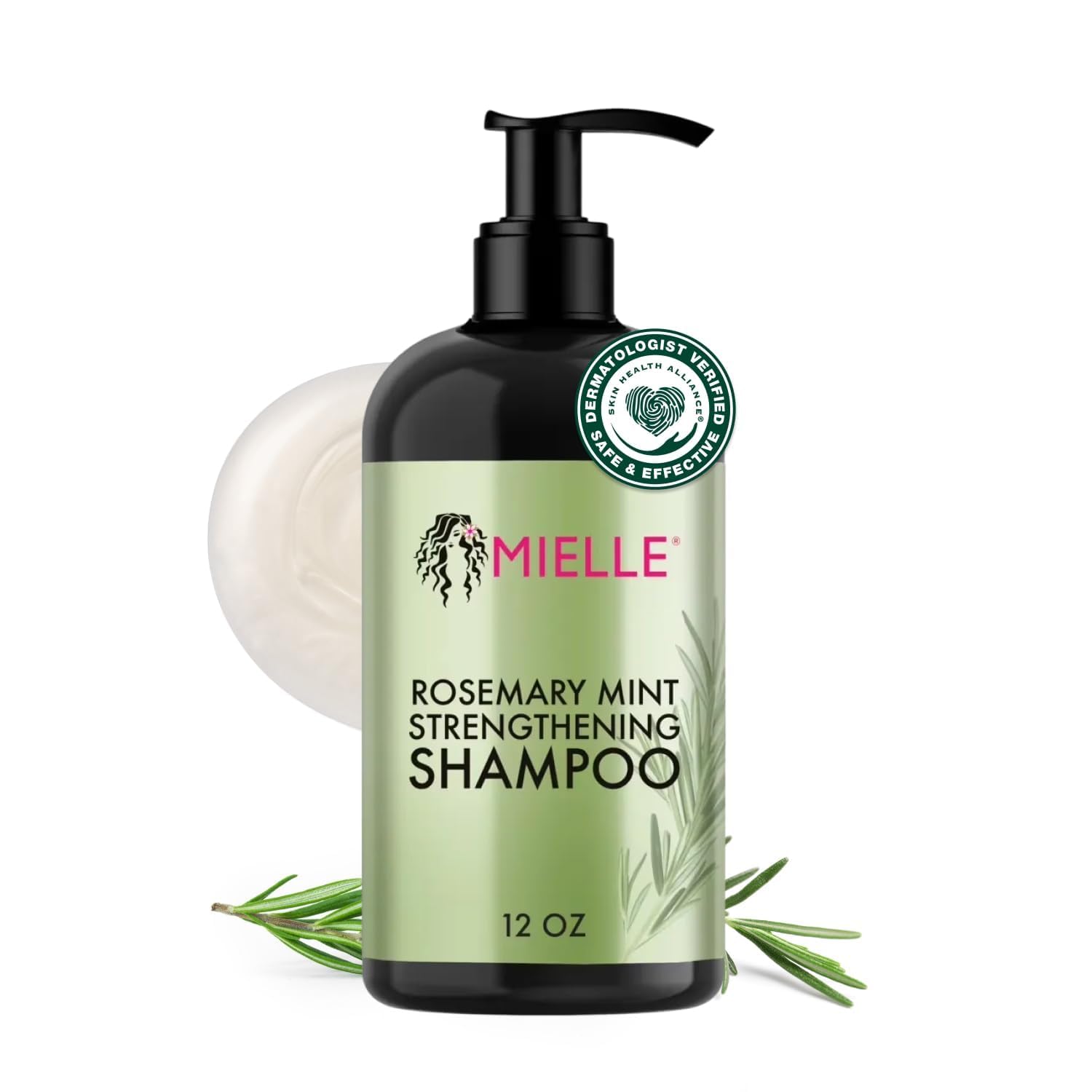 Mielle Organics Rosemary Mint Biotin Strengthening Shampoo, 12 oz | Moisturizing