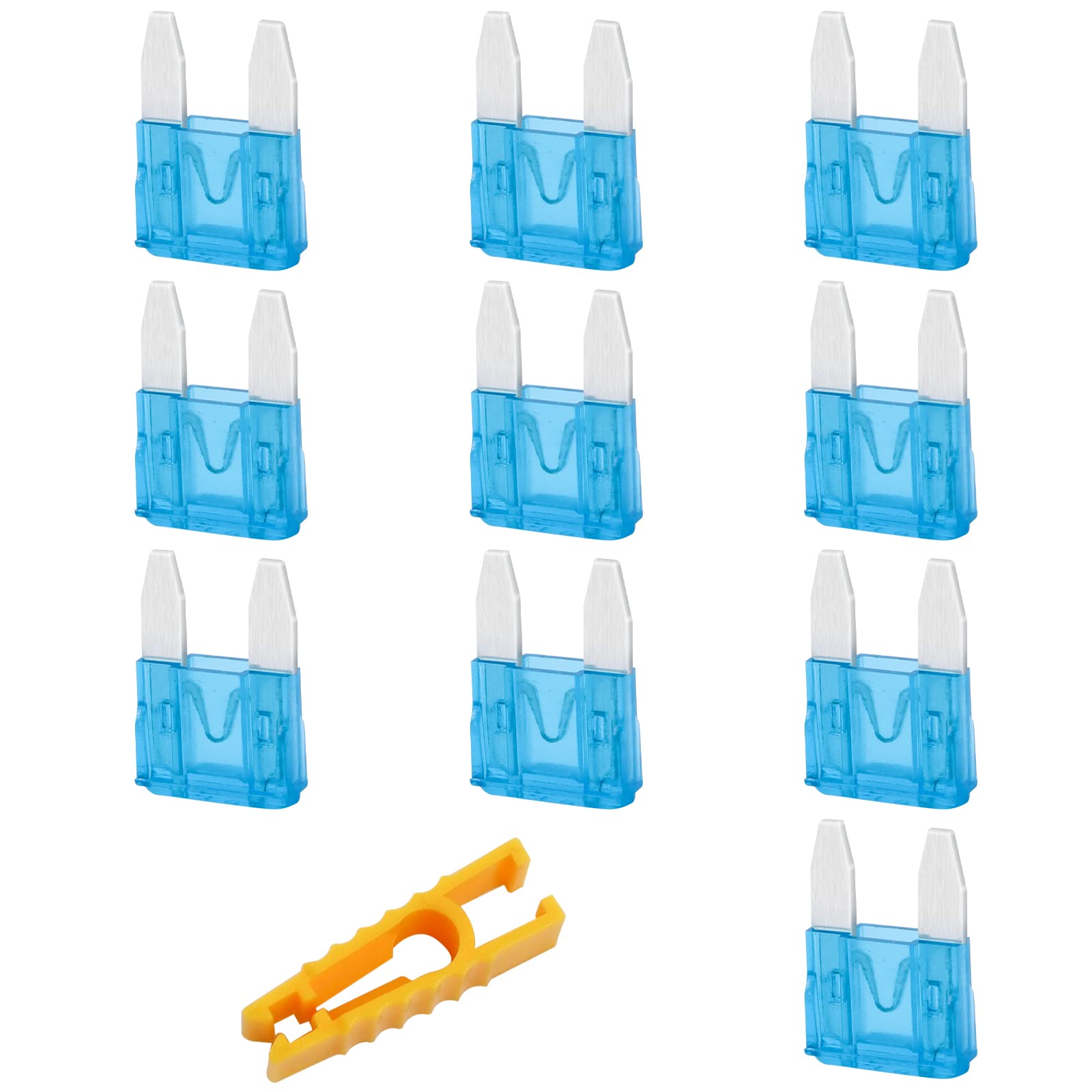 JatilEr 15 Amp Mini Car Fuse, 10 Pcs Blade Fuses Automotive Fuses | with 1 Car F