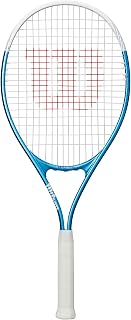 Wilson WR147110U2 Ultra Power 112 XL Hard Tennis Racket White/Pearl Blue, Size 2 WR147110U2 Entrance for Beginners and Leisure
