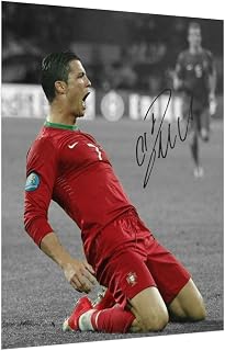 Cristiano Ronaldo Signed Photo Autograph Print Wall Art Home Decor