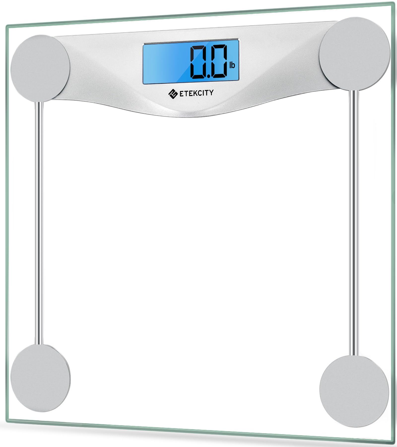 Etekcity Digital Body Weight Bathroom Scale, 6mm Tempered Glass, 400 lbs | Large
