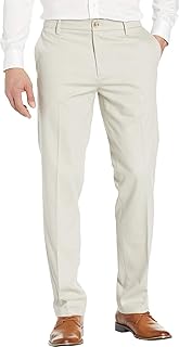 Dockers Mens Straight Fit Signature Lux Cotton Stretch Khaki Pant - Creased