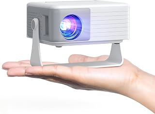 Mini Projector with WiFi and Bluetooth, AKIYO 2026 Upgraded Projector 1080P | Support Auto Keystone, 360° Rotating, Portable Projector for Home Theater/Outdoor, Compatible with iOS/Android/Laptop/PS5
