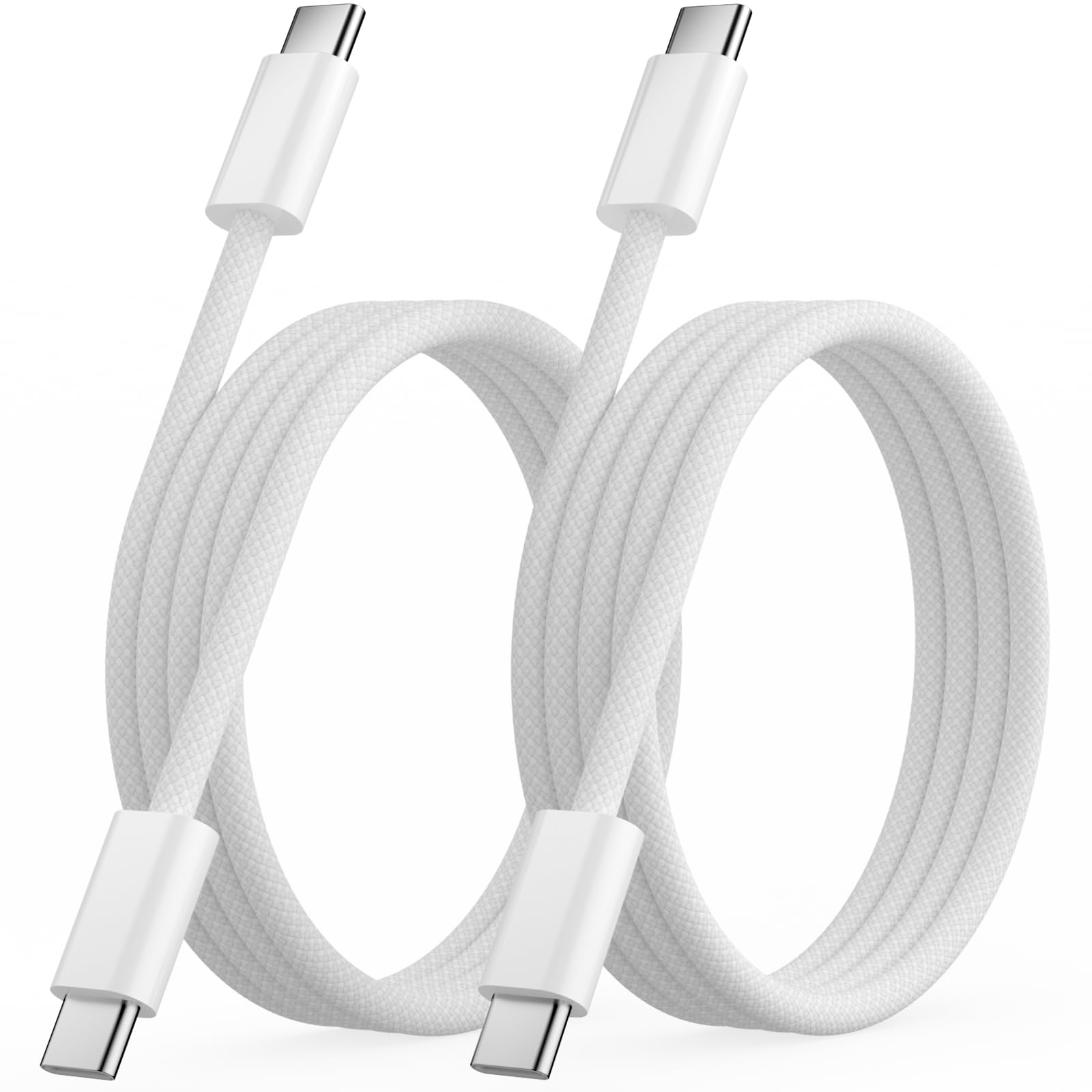 2 Pack 1M Nylon USB C to USB C Charger Cable iPhone 18 17 Charger Cord