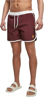 Urban Classics Men's Retro Swim Shorts Anthracite 100% Nylon