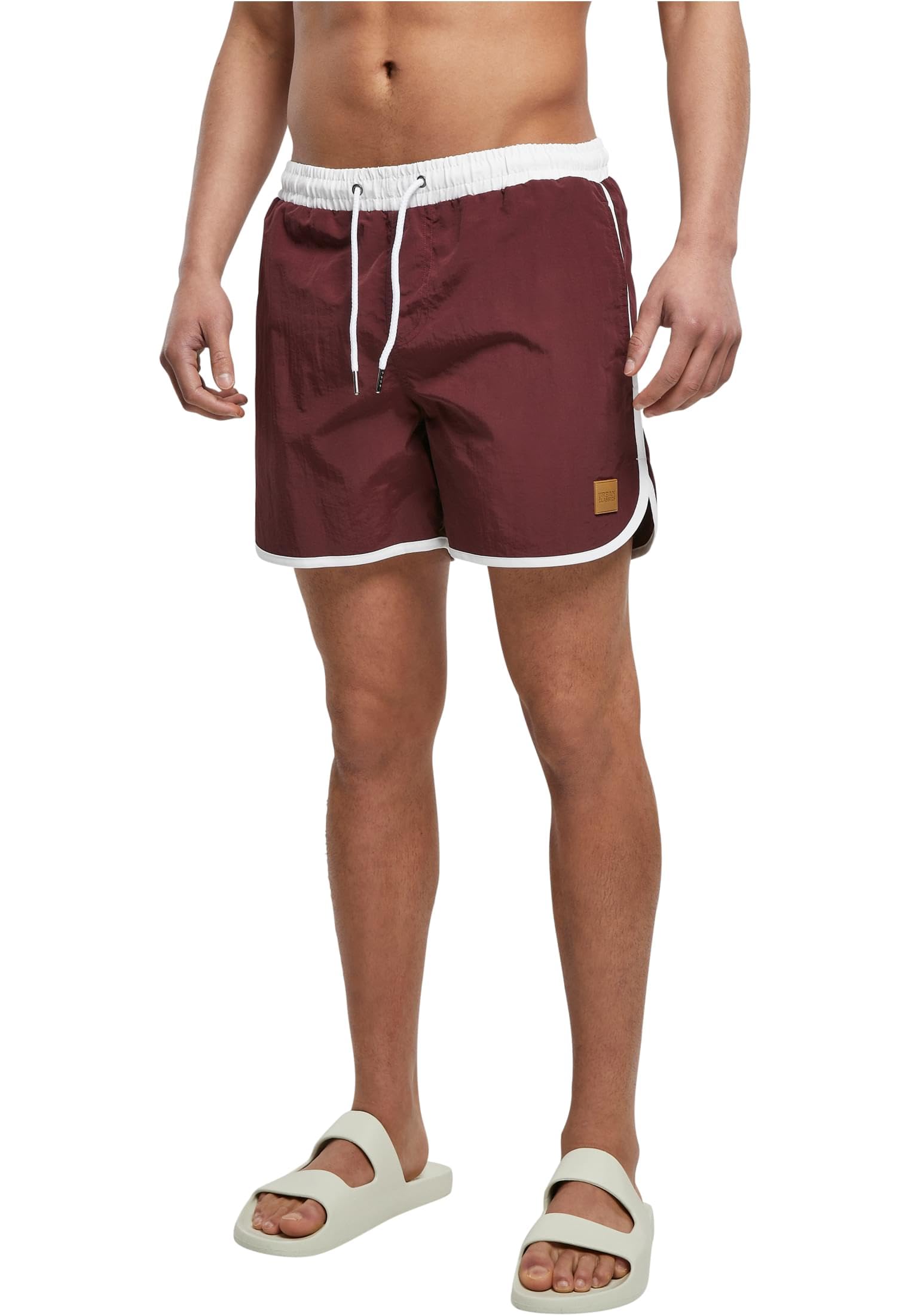 Urban Classics Men's Retro Swim Shorts Anthracite 100% Nylon