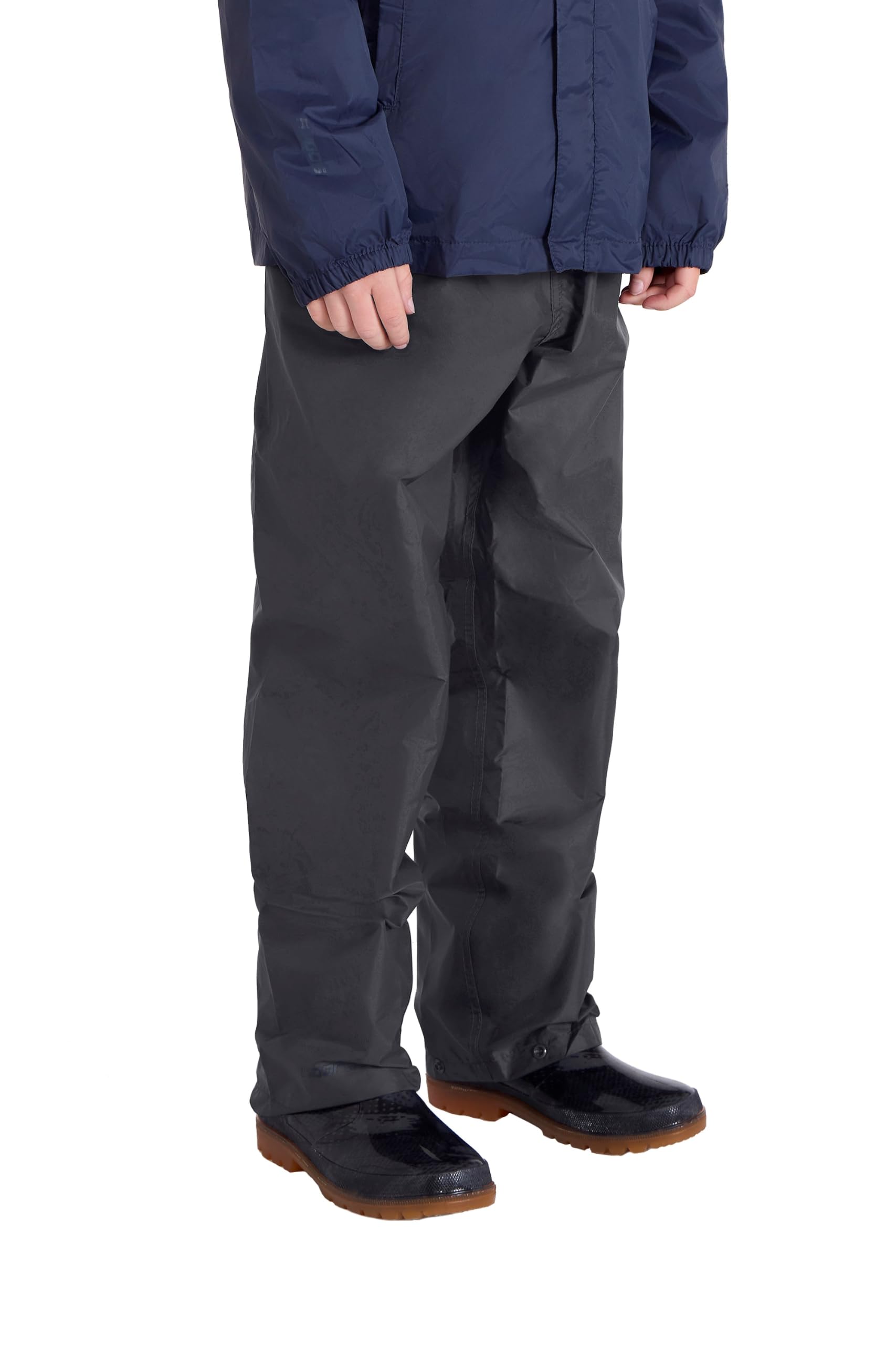 Mountain Warehouse Pakka Kids Waterproof Over Trousers | Lightweight & Breathabl