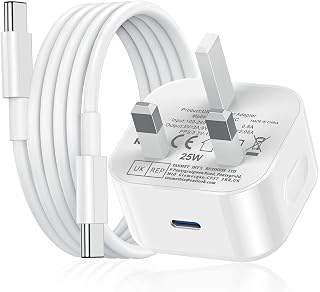 iPhone 18 17 16 Charger,25W Apple USB C Fast Charger Cable and Plug Super Quick Charge for New i Phone 18 Pro Max/17e/Air/17 Pro Max/16e/16 Plus/16 Pro Max/15,1M Type C to USBC Charging Lead and Head