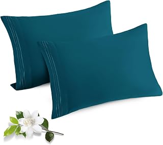 Horbaunal Microfiber Pillowcases with Envelope Closure 1800 Thread Count Soft and Shrink Resistant 20" x 40" Pack of 2