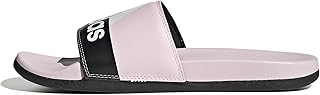 Adidas Unisex Adilette Comfort Slide Sandal, Clear Pink/White/Core Black, 18 US Men