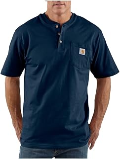 Carhartt Loose Fit Heavyweight Short-Sleeve Pocket Henley T-Shirt Henley T-Shirt Short Sleeve and Pocket Men's (Pack of 1)