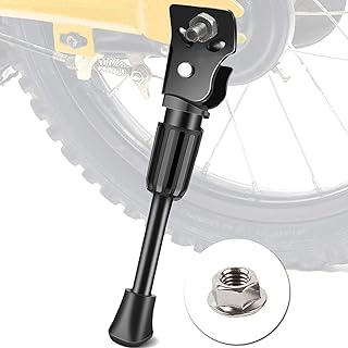 IPETRK Kids Bike Kickstand Fits 12 14 16 18 20 Inch Bicycles, Aluminum Alloy Kickstand for Kids Bike with Anti-Slip Pad, Universal Fit for Mountain Road Bikes