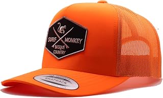 Surf Monkey® Trucker Hat - Men/Women Cap - 5 Panel Design - One Size - Structured Hood with Medium Profile, Blue