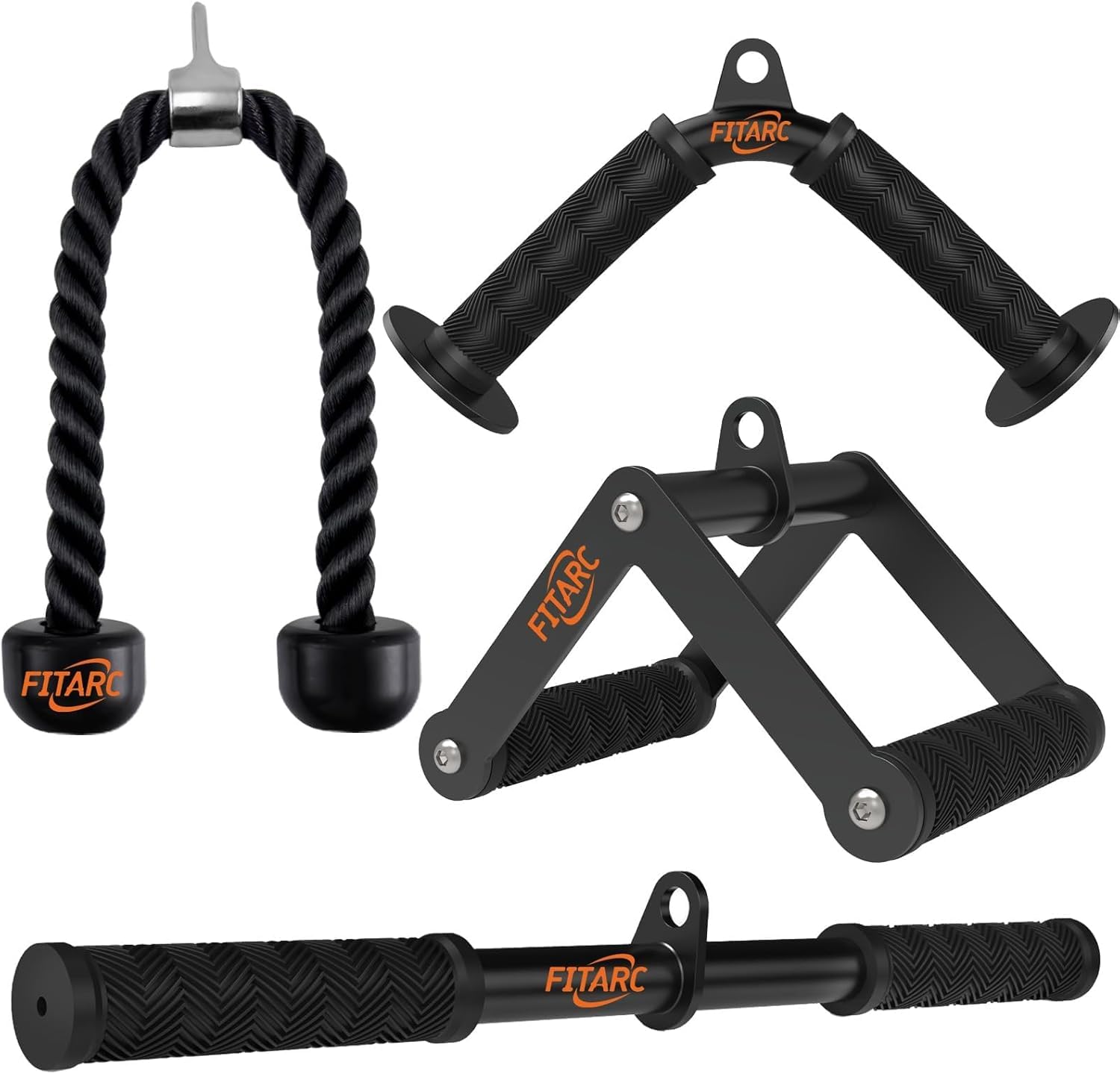 Fitarc Cable Machine Attachment Set, LAT Pulldown Attachments for Home Gym Equip