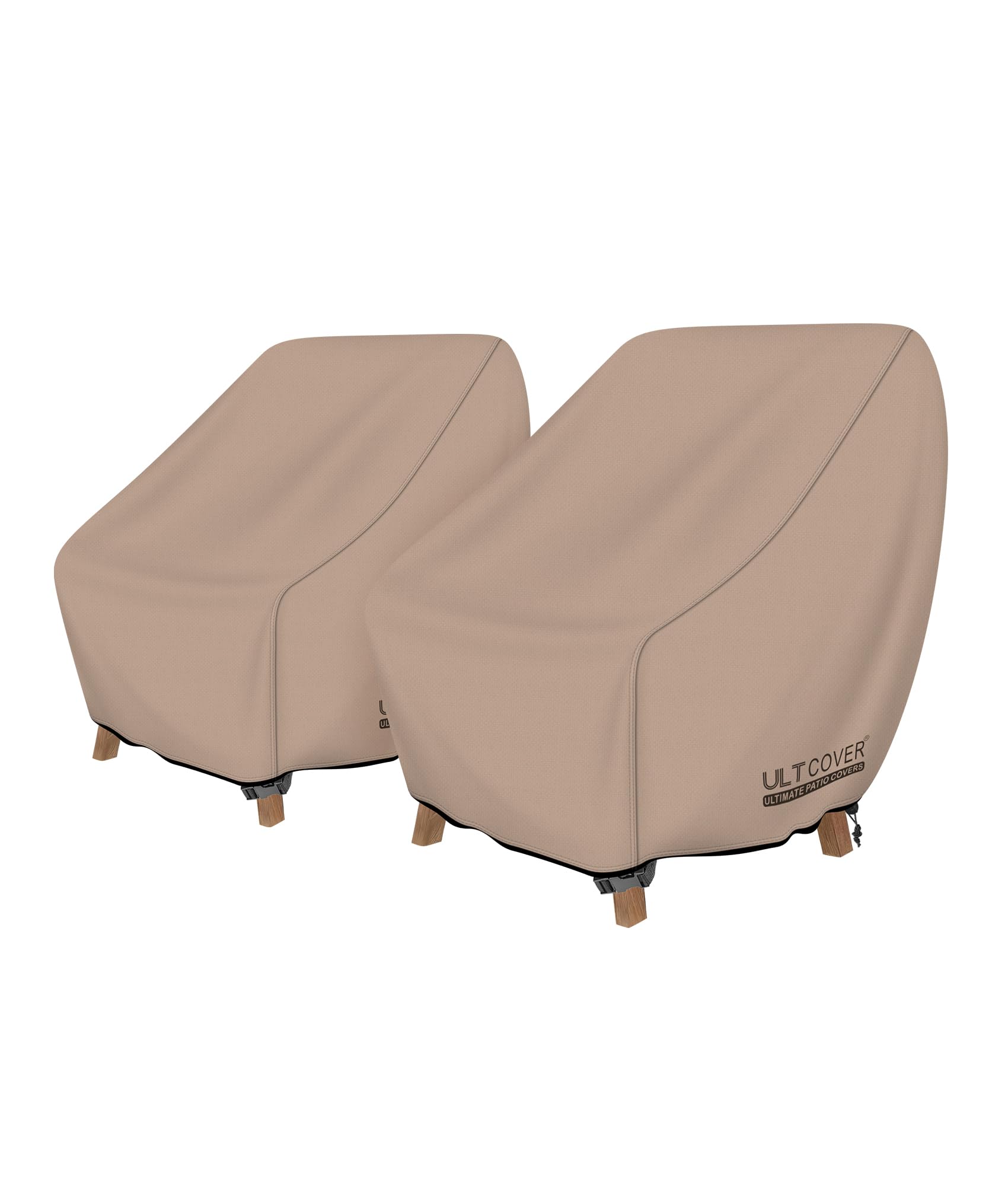ULTCOVER Waterproof Patio Chair Cover, 28W x 30D x 32H in | 2-Pack, 600D Polyest