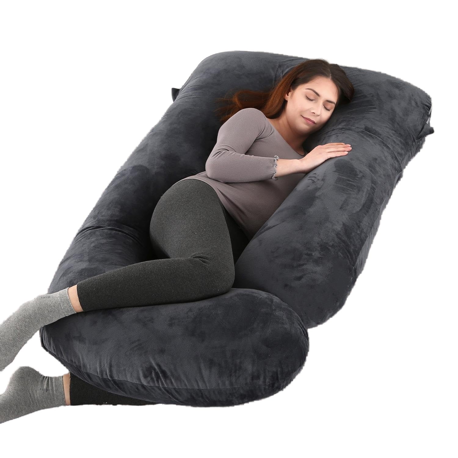 ALLOPERA U Shape Pregnancy Pillow - Full Body Maternity Pillow for Sleeping | Si