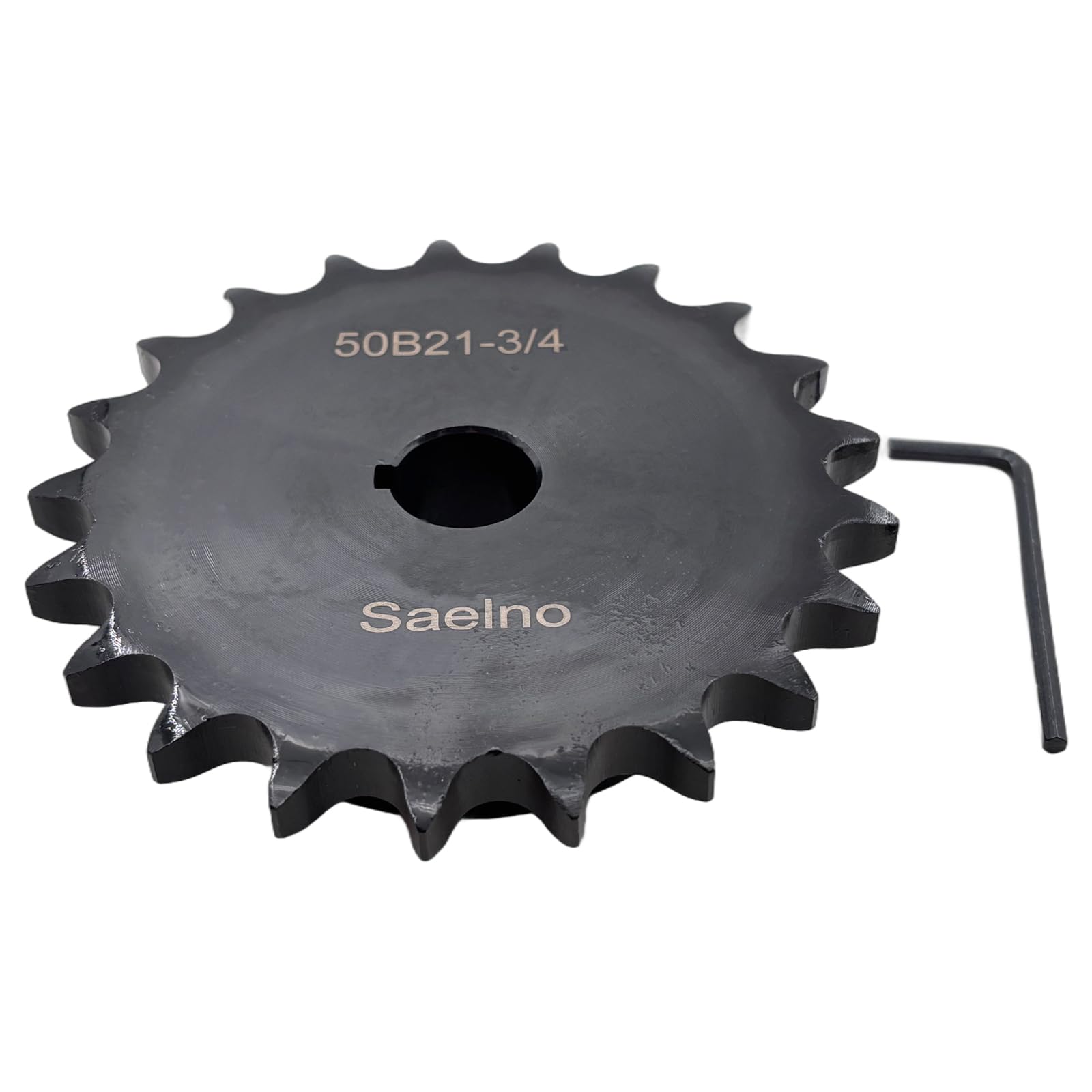 Saelno #50 Roller Chain Sprocket Type B 3/4 inch Bore 21 Tooth, Hardened Antirus