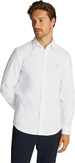 Tommy Hilfiger Herren Flex Popeline Kent Collar Slim Fit Hemd