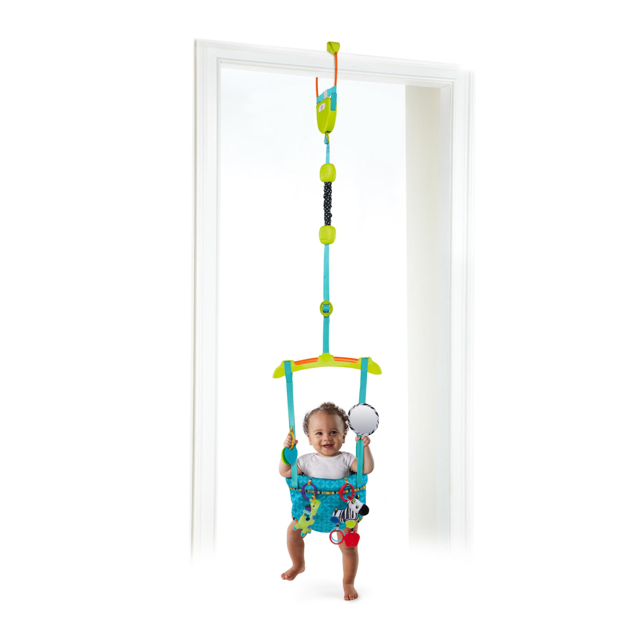 Bright Starts, Door Jumper - Bouncer 'n Spring Deluxe with Padded Seat, Door Cla