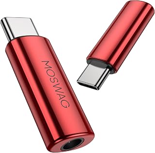 MOSWAG USB-C to 1/8" Audio DAC Nylon Cable
