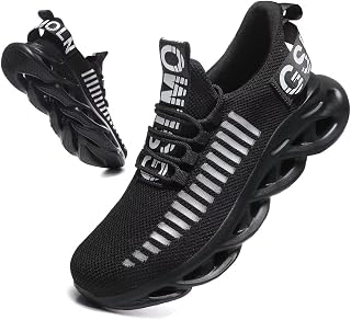 Jakcuz Mens High Top Sneakers Breathable Plus Size Gym Athletic Running Walking Tennis Comfortable Fashion Sneakers