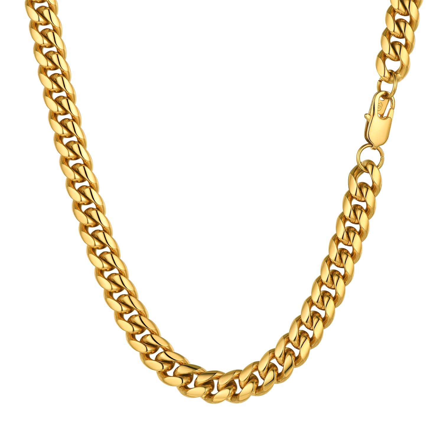 PROSTEEL Miami Cuban Chain Stainless Steel Necklace for Men