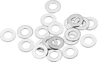 50pcs 3x6x0.2mm Flat Washers M3 304 Stainless Steel Flat Washers Ultra Thin Spacer Screw Bolts Electronic Repair Automotive
