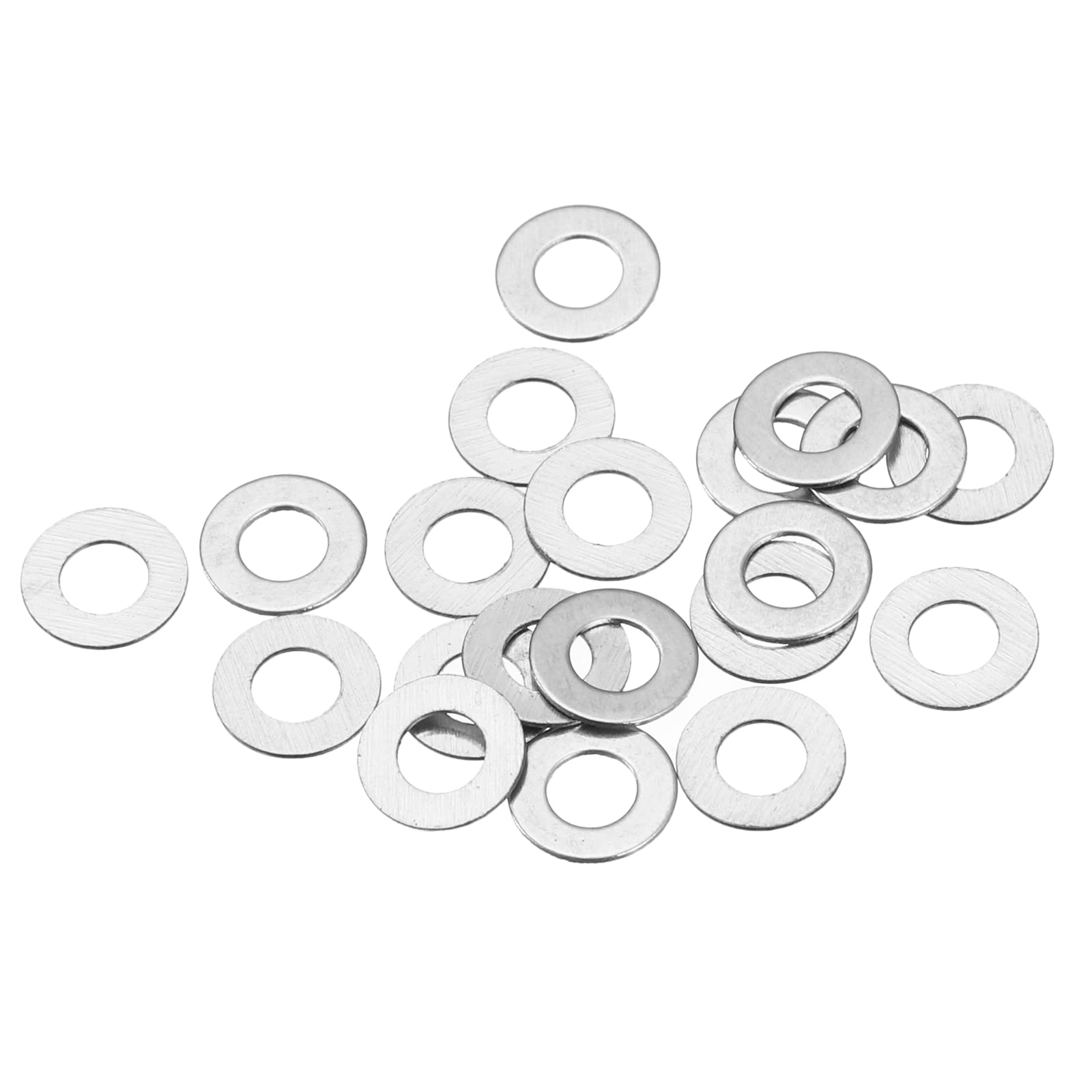 50pcs 3x6x0.2mm Flat Washers M3 304 Stainless Steel Flat Washers Ultra Thin Spac