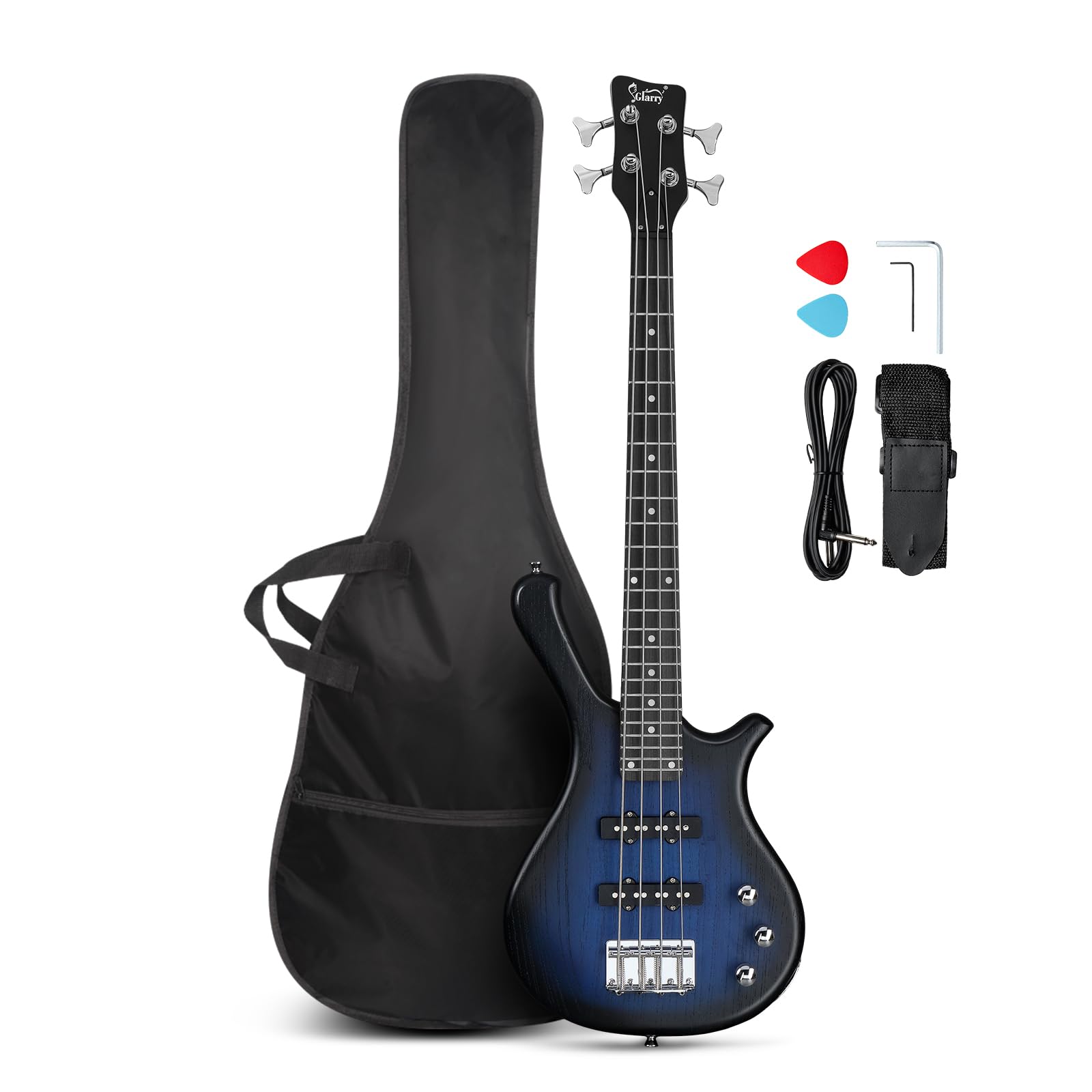 GLARRY 4 String Electric Bass Guitar, 36-inch Bass Guitar Beginner Kit with Cabl