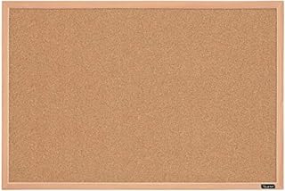 Quartet Natural Cork Bulletin Board, 35" x 23" (2642638035) | Wood Finish MDF Frame, Self-Healing Cork