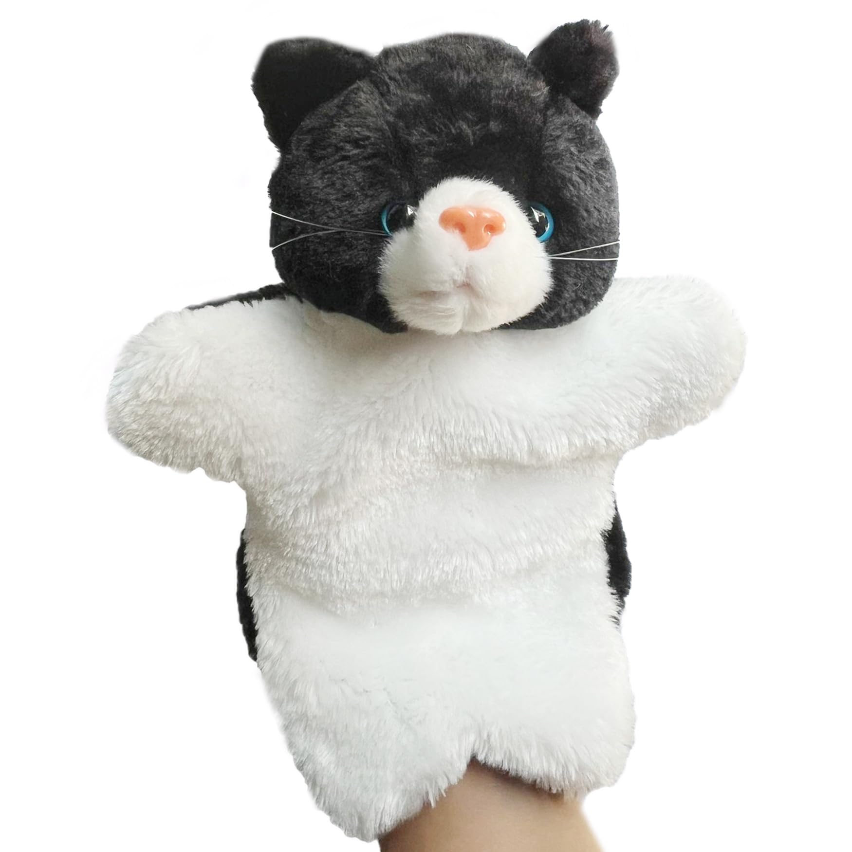 Cat Hand Puppets Kitten Plush Animal Toys Dolls for Kids Imaginative Pretend Pla