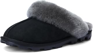 WaySoft Women's 100% Genuine Australian Sheepskin Scuff Slippers