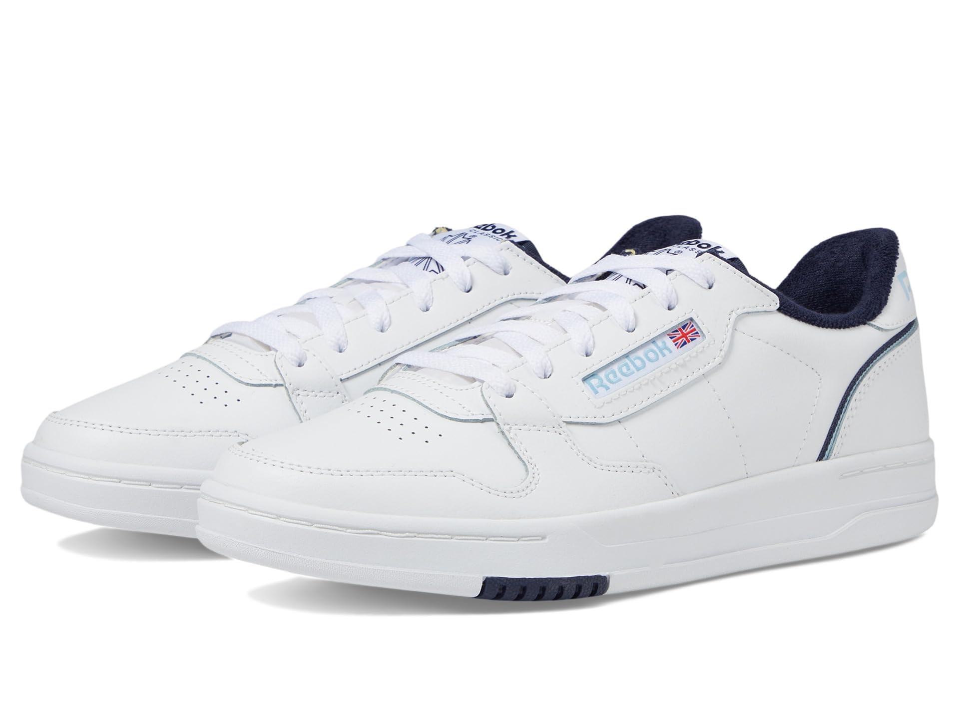 Reebok Smash Edge Blue Leather Sneakers
