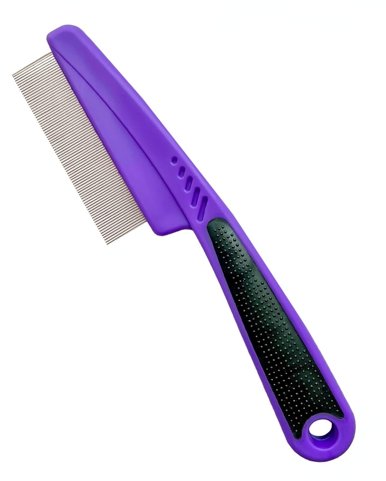 Yumflan Fine Tooth Stainless Steel Flea Comb for Dogs & Cats | 1.0mm Precision T