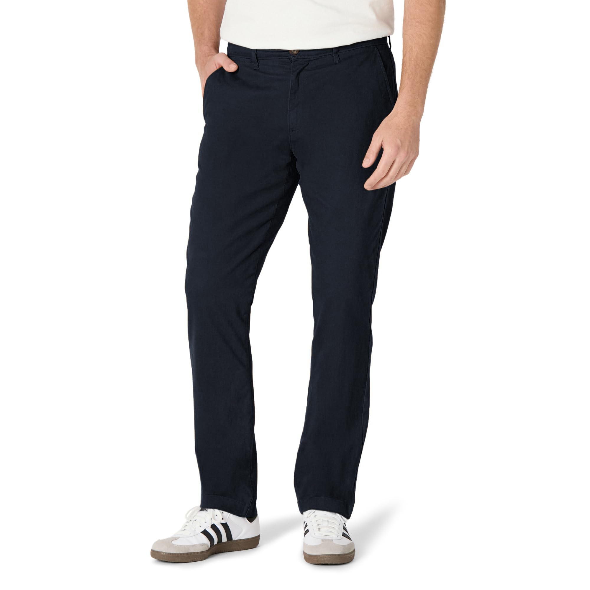 Amazon Essentials Men's Athletic Fit Washed Comfortable Stretch Chino Pant