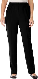 Woman Within Knit Pull-On Elastic-Waist Pants