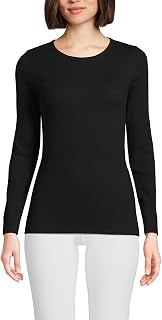 Lands' End Women's Cotton Rib Knit T-Shirt