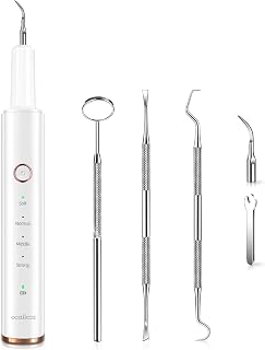 Plaque Remover for Teeth, Electric Tartar Remover for Teeth with LED Light,4 Modes Rechargeable